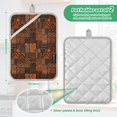 thumbnail image 6 of Yayeee Pot Holders Kitchen Heat Resistant with Pockets 7"x9.8" Cotton Oven Cooking Hot Pads, Abstract Tribal Pattern, 6 of 7
