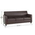 thumbnail image 2 of Sofa en cuir brun de la série HERCULES Diplomat, 2 of 9