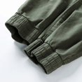 thumbnail image 6 of YUELONGHU Adult Men Casual Pants Mens Cargo Pants Black Men's Casual Pants Summer Elastic Waist Loose Fit Streetwear Cargo Pants for Daily Wear Comfortable Long Trousers High Street Fashion, 6 of 7
