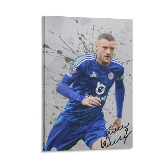 Jamie Vardy Canvas Poster Wall Art Poster Scroll Canvas Painting Picture Living Room Decor Home 08x12inch(20x30cm)