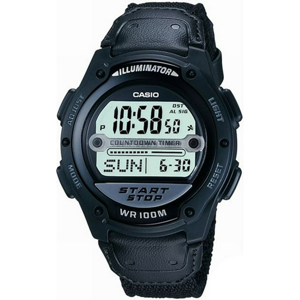 Casio - Men's Digital Sport Watch, Black Strap - Walmart.com - Walmart.com