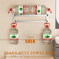 thumbnail image 5 of NICETAKU 23inches Towel Racks for Bathroom Towel Shelf with Double Towel Bars Lavatory Wall Mount Holder with Hooks Stainless Steel Hotel Bath Rack (Silver), 5 of 9