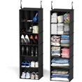 thumbnail image 1 of Hanging Closet Organizer and Storage with Dividers Compartments Hanging Shoe Shelves for Closet Wardrobe RV Garment Rack, 1 of 7