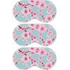 SMUG Satin Sleep Mask for Women, Lightweight Soft Silky Eye Mask for Travel, Cherry Blossom, 3 Pack