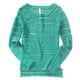 thumbnail image 1 of Suéter de punto abierto transparente Aeropostale para mujer verde mediano, 1 of 2