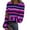 Dark Purple, variant on Shirts for Women Long Sleeve Slim Fit Striped Ribbed Underwear Tops Trendy Fall Winter T-Shirts Holiday Crew Neck Pullover Tops Purple M