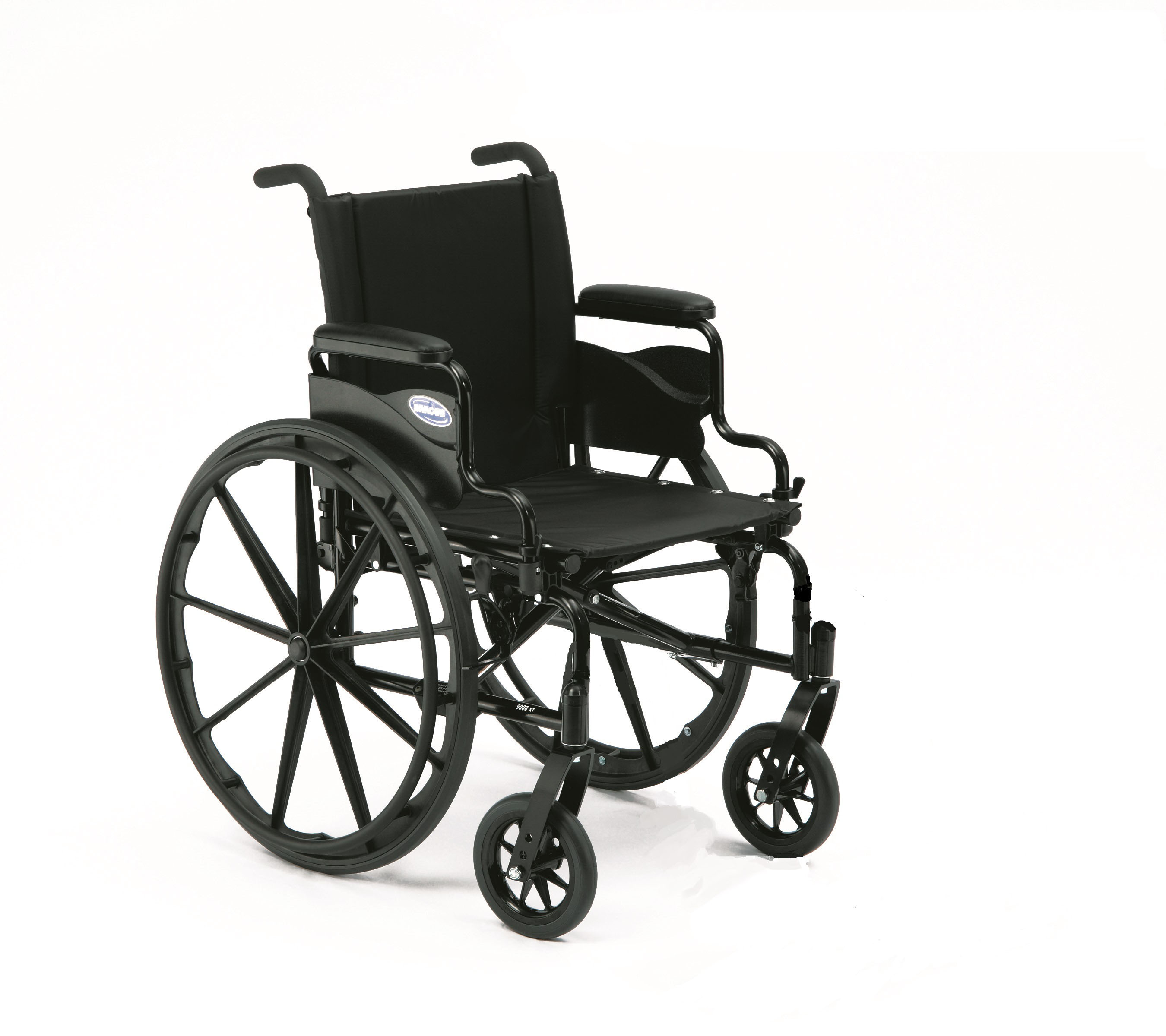Invacare 9000 XT High Performance Lighter Weight Wheelchair, With Desk Length Arms, 20" Seat