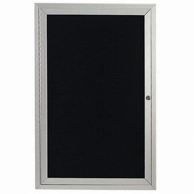Aarco Products OADC3624 Armoire de Répertoire Fermée Extérieure 1 Porte - Anodisée en Satin Clair
