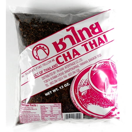 Cha Thai Tea Leaves Mix for Thai Iced Tea Restaurant Style 13 (Best Thai Iced Tea Mix)