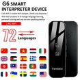 thumbnail image 2 of G6 Translator Multi Languages Voice Translator Wifi Learning Travelling Smart 72 Multi Language, 2 of 5