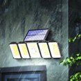 thumbnail image 4 of Outdoor Solar Lights 300LED Motion Sensor 5 Heads LED Flood Lights with Remote Control IP65 Waterproof Solar Security Lights for Garden Garage, 4 of 8