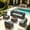 Dary Gray Rattan,Dark Gray Cushion, variant on 7 Piece Rattan Sectional Sofa Set, Outdoor Conversation Set, All-Weather Wicker Sectional Seating Group with Cushions & Coffee Table, Modern Furniture Couch Set for Patio Deck Garden Pool