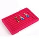 thumbnail image 3 of Organizador de bandeja de joyería de terciopelo para tocador Insertar anillo Titular Divisor Vitrina Joyero apilable para collar Pulsera Anillo Niñas, 3 of 5