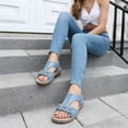 thumbnail image 2 of Ecetana Sandals for Women Dressy Comfortable Summer Beach Casual Elastic Strap Flat Sandals, 2 of 7