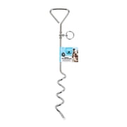 Carlson Triangle Stake for Pet Tie-Out Installation, 18.3 Inches Tall, Secure with Triangle Top and Screw-Shaped Body