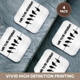 thumbnail image 6 of 3drose, Birds on a Wire - Dare to Be Different Humor - Funny Black and White Silhouette Graffiti - Humorous, Set of 4 Coasters - Soft, 6 of 7