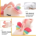 thumbnail image 5 of Peluche de peluche HUOGUO de unicornio con alas de arcoíris, 30 cm, 5 of 5