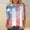 Tops-275Light Blue, variant on Gamivast American Flag T Shirts for Women Stripe Print Crew Neck Regular Fit Patriotic Tee Trendy Tops Vintage Graphic 3/4 Sleeve Casual Wear outfits