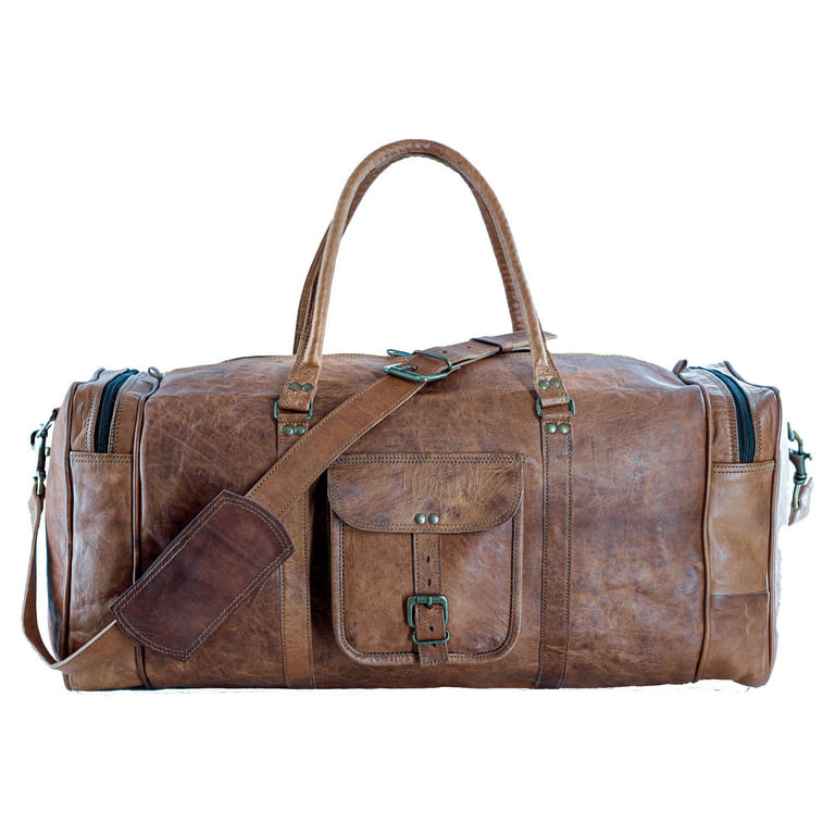 Luxury Men Travel Bags Vintage Large Capacity Gym Rivets Handbags
