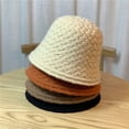 thumbnail image 2 of CoCopeaunts Vintage Knitting Bucket Hat Women Sweet Fisherman Hat Autumn Winter Solid Color Lightweight Crochet Beanies Cap, 2 of 8