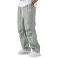 thumbnail image 1 of Pantalones deportivos ZAFUL Parachute Y2k Baggy para hombre, color gris, talla S, 1 of 8