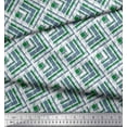 thumbnail image 3 of Soimoi Modal Satin Fabric Diagonal Check Fabric Prints by Yard 42 Inch Wide, 3 of 3