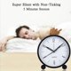 thumbnail image 2 of Reloj despertador para dormitorio, reloj despertador analógico redondo con pilas, 11 Feliz Sencillez, 2 of 4