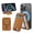 Brown, variant on Moko for Magsafe Wallet, 7 Cards Holder Adjustable Stand RFID Blocking Magnetic Phone Wallets, Slim Leather Magnetic Wallet for iPhone 17e/17/16/15/14/13/12 Series, Black