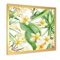 thumbnail image 2 of Designart 'Yellow Flowers and Tropical Foliage VII' Modern Framed Art Print, 2 of 4