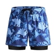 thumbnail image 2 of Traje De Baño Bañador para hombre de doble capa de cintura de secado rápido con cordones y pantalones cortos de baño divididos (M) Tmvgtek Para Estrenar, 2 of 9