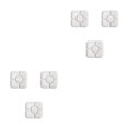 thumbnail image 1 of Wosthever Bandeja ligera para refrigerios, 3 piezas, adecuada para todas las ocasiones y segura para almacenar, bandeja de postre, color blanco Blanco 2Conjunto, 1 of 6