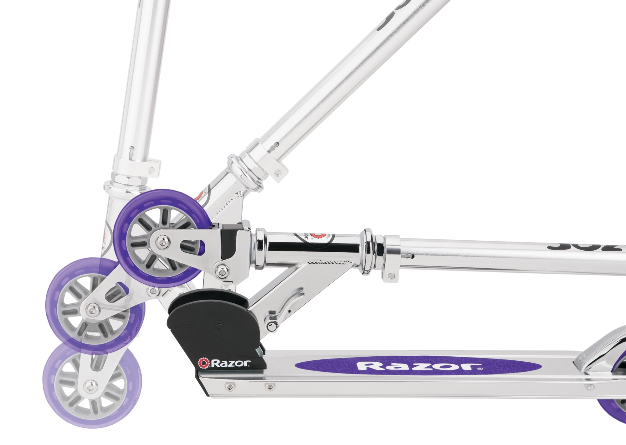 Razor A2 Kick Scooter for Kids - Wheelie Bar, Front Suspension