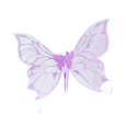 thumbnail image 4 of Ailes de Papillon pour Filles Ailes Fairy pour Fêtes à Thème de Carnaval Jeu de Rôle Violet, 4 of 10