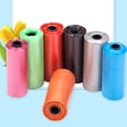 thumbnail image 3 of Flmtop 4Rolls/60Pcs Dog Bags Solid Color Leak-proof Eco-friendly Pet Waste Bags for Home Random Color, 3 of 9