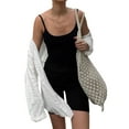 thumbnail image 3 of Caoirhny Women Sleeveless Playsuit Summer Casual Solid Color Backless Romper Shorts Jumpsuits Clubwear, 3 of 8