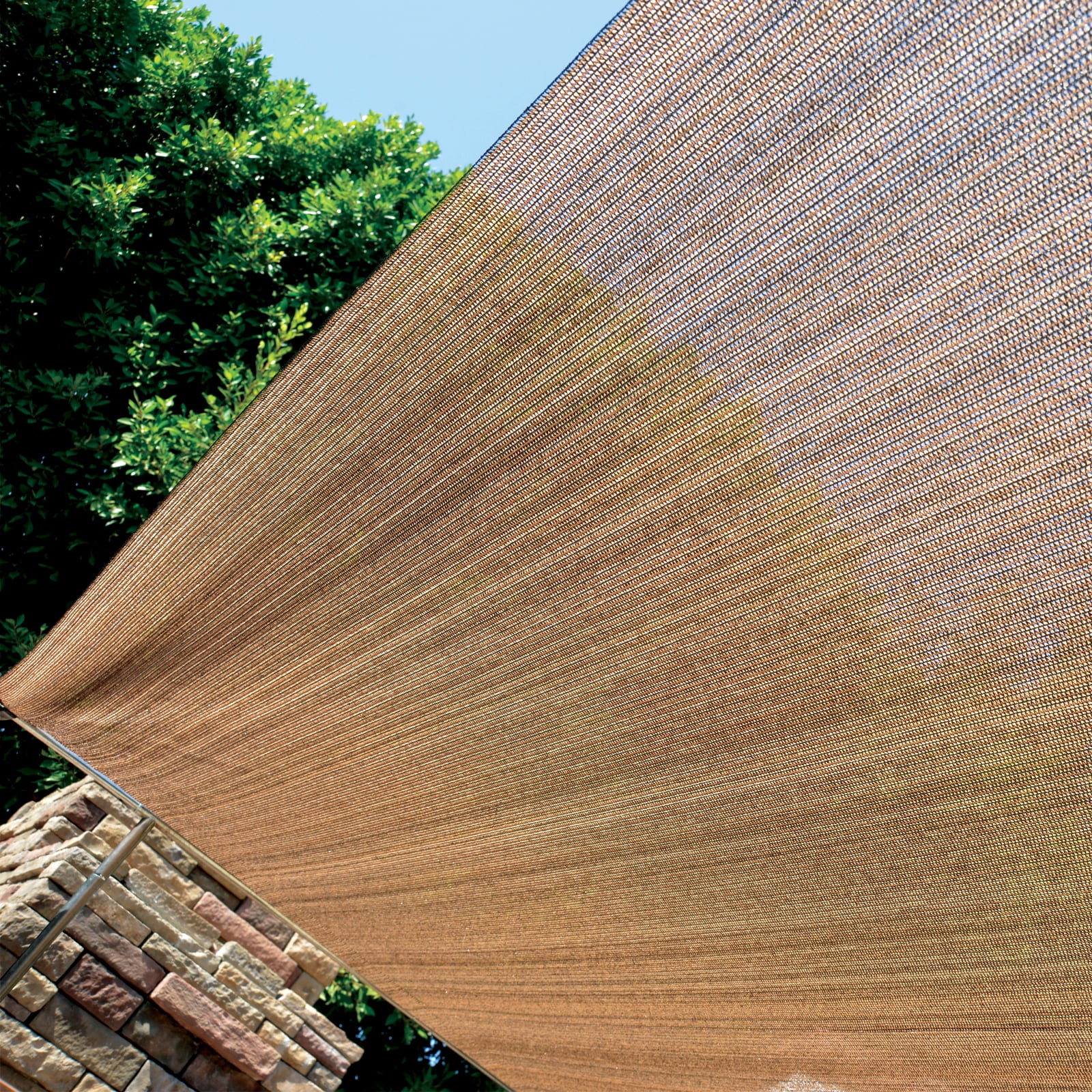 Fence4ever 6ft x 50ft Brown Sunscreen Shade Fabric Roll 95% UV Block