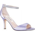 thumbnail image 2 of Nina Womens Volanda Satin Open Toe Special Occasion Ankle Strap Sandals, 2 of 6