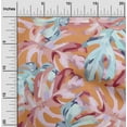 thumbnail image 2 of oneOone Velvet Orange Fabric Tropical Palm Leaf Sewing Fabric By The Yard Printed Diy Clothing Sewing Supplies 58 Inch Wide, 2 of 4