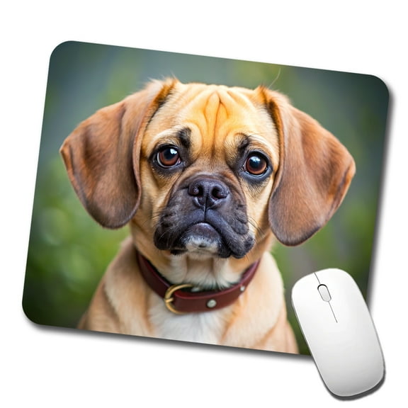 Puggle Dog Photo Mouse Pad Low Profile Gaming Mat