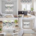 thumbnail image 6 of Vintage Floral Leaves Kitchen Curtains Sets for Windows 24 Inch Length, Farmhouse Flowers Botanical Rod Pocket Window Treatments Tier Curtains and Valances Set for Bedroom/Bathroom, 6 of 8