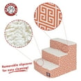 thumbnail image 2 of Majestic Pet Towers Pet Stairs 3 Steps Orange Machine Washable Removable Cover 18" x 16" x 15", 2 of 5