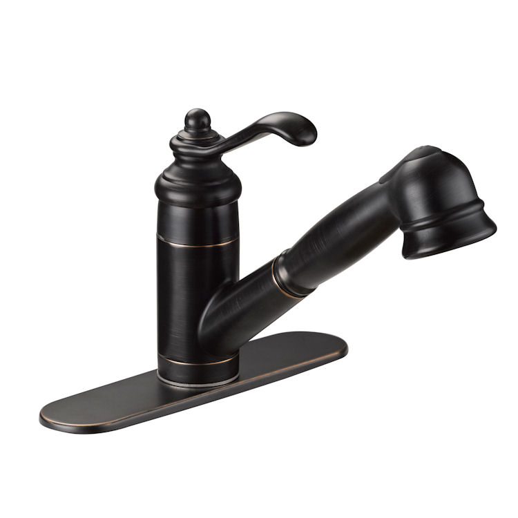 Designers Impressions 651472 Oil Rubbed Bronze Kitchen Faucet w/ Pull