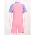 thumbnail image 6 of vastwit Girls Athletic One Piece Swimsuit Short Sleeve Shorty Wetsuit Beach Sports Swimwear Pink 10, 6 of 7