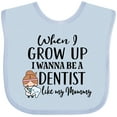 thumbnail image 3 of Inktastic Future Dentist Like Mommy Girls Baby Bib, 3 of 4