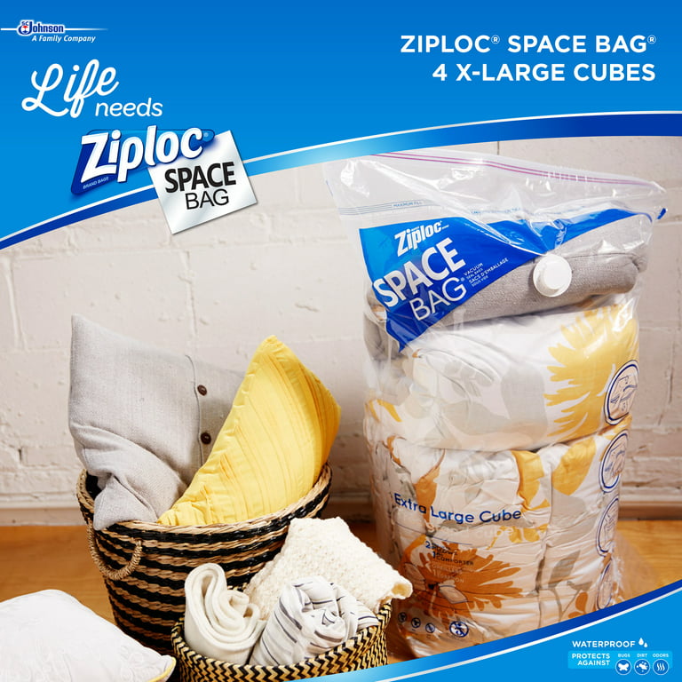  Ziploc Big Bags, XL, 4 Count (Pack of 2) : Health & Household