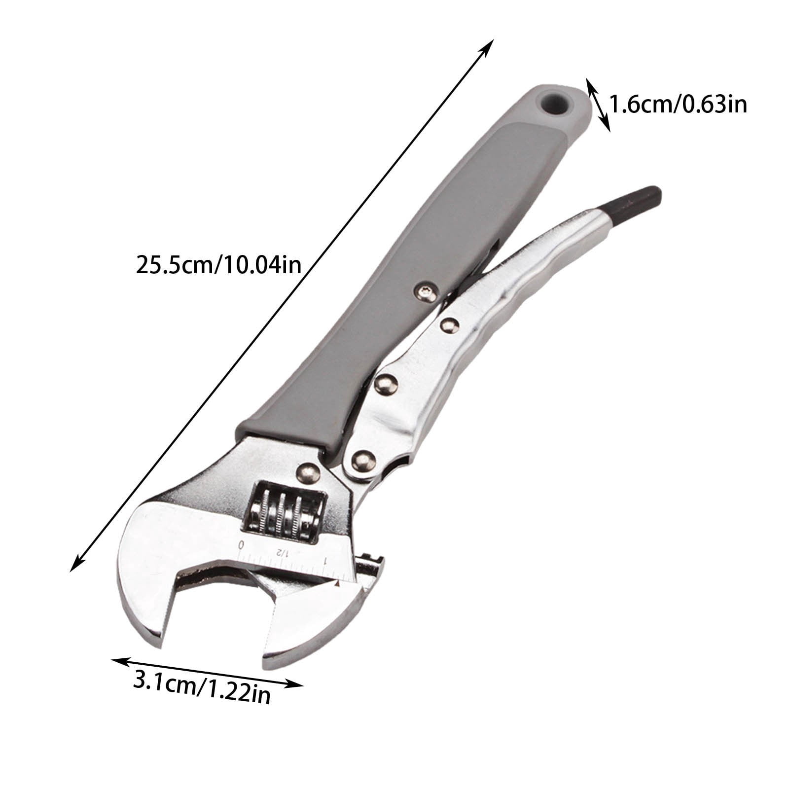Deeceymbur High Power Adjustable Wrench Industrial Grade Heavy-duty Wrench Heavy-duty Pliers Flexible Board Opening Wrench