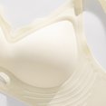 thumbnail image 4 of DuoJiaJ Plus Size Seamless Lift Bra For Women Fixed Cup Soft Support Reduces Bust Appearance Comfortable Underwire Bra For Everyday Wear Sports Bras for Women White, 4 of 5