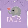 thumbnail image 4 of Inktastic Half Birthday Cute Elephant Girls Baby Bodysuit, 4 of 5