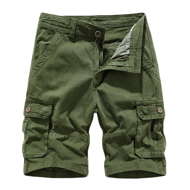 pstuiky Pantalones cortos de gimnasio, Pantalones cortos deportivos de verano para hombre, holgados, con múltiples bolsillos y corte holgado. Pantalones cortos de baloncesto