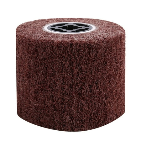 

Non-Woven Wire Wear Drawing Polishing Wheel Flip Brush for Surface Treatment Stainless Steet 100 x 22mm (120 Grains)